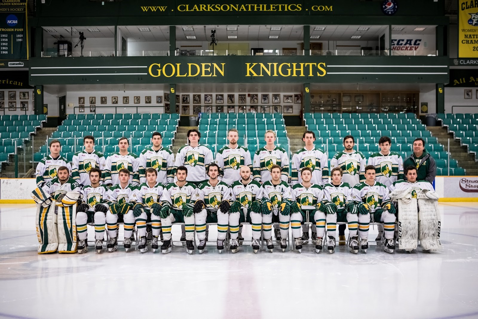 Team photo of Clarkson University Men's Club Hockey